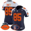 Womens Chicago Bears Dick Butkus Patch Throwback Vapor Limited Jersey Cole Kmet Jersey Navy Alternate