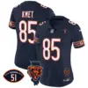 Womens Chicago Bears Illinois Patch Vapor Jersey Cole Kmet Jersey Navy