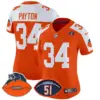 Womens Chicago Bears Dick Butkus Patch Throwback Vapor Limited Jersey Walter Payton Jersey Orange Alternate