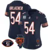 Womens Chicago Bears Illinois Patch Vapor Jersey Brian Urlacher Jersey Navy