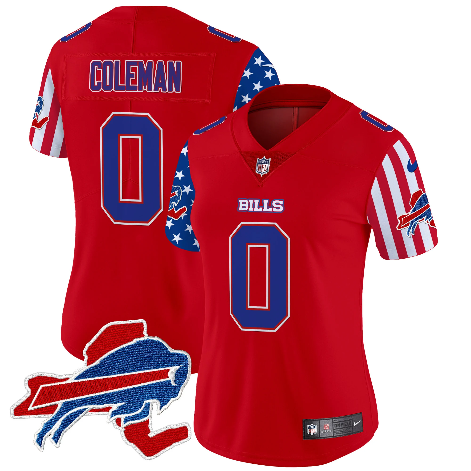 Womens Buffalo Bills American Style Vapor Limited Jersey Keon Coleman Jersey Red