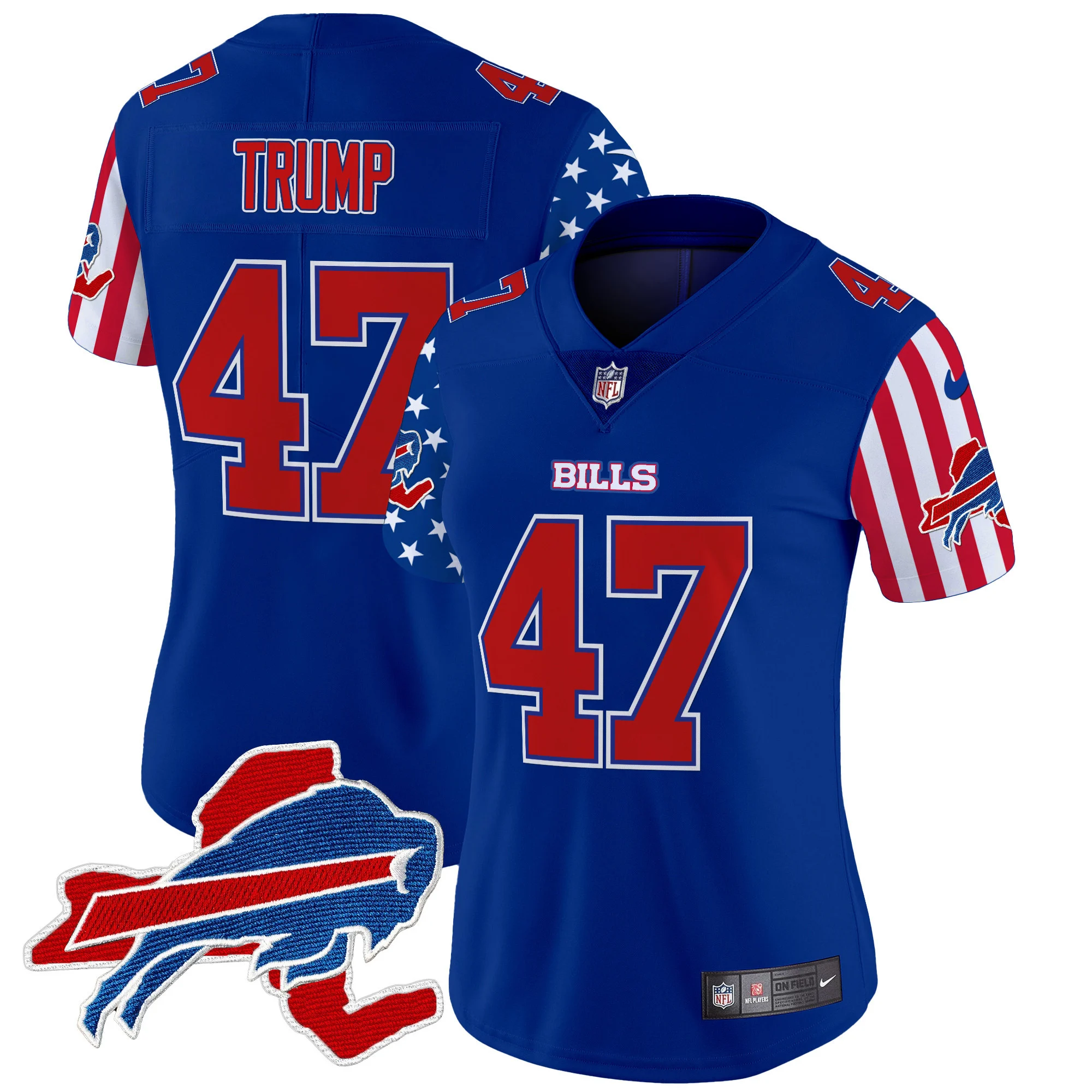 Womens Buffalo Bills American Style Vapor Limited Jersey Donald Trump Jersey Royal