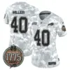 Womens Buffalo Bills 2024 Salute To Service Establishment Year Patch Vapor Limited Jersey Von Miller Jersey Army