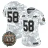 Womens Buffalo Bills 2024 Salute To Service Establishment Year Patch Vapor Limited Jersey Matt Milano Jersey Marines