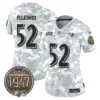 Womens Baltimore Ravens 2024 Salute To Service Establishment Year Patch Vapor Limited Jersey Ray Lewis Jersey Air Force