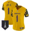 Womens Baltimore Ravens City Edition Patch Vapor Limited Jersey Joe D Jersey Gold