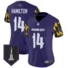 Womens Baltimore Ravens City Edition Patch Vapor Limited Jersey Kyle Hamilton Jersey Purple