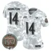 Womens Baltimore Ravens 2024 Salute To Service Establishment Year Patch Vapor Limited Jersey Kyle Hamilton Jersey Aire Force