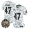 Womens Baltimore Ravens 2024 Salute To Service Establishment Year Patch Vapor Limited Jersey Donald Trump Jersey Army