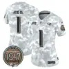 Womens Baltimore Ravens 2024 Salute To Service Establishment Year Patch Vapor Limited Jersey Joe D Jersey Air Force