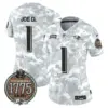 Womens Baltimore Ravens 2024 Salute To Service Establishment Year Patch Vapor Limited Jersey Joe D Jersey Army