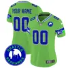 Women’s Seattle Seahawks 2024 Seattle City Patch Vapor Limited Custom Jersey Green