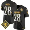Mens Washington Commanders 90Th Anniversary Patch Gold Vapor Limited Jersey Darrell Green Jersey Black Limited