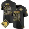 Mens Washington Commanders 90Th Anniversary Patch Gold Vapor Limited Jersey Darrell Green Jersey Black Gold