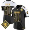 Mens Washington Commanders 90Th Anniversary Patch Gold Vapor Limited Jersey Austin Ekeler Jersey Alternate