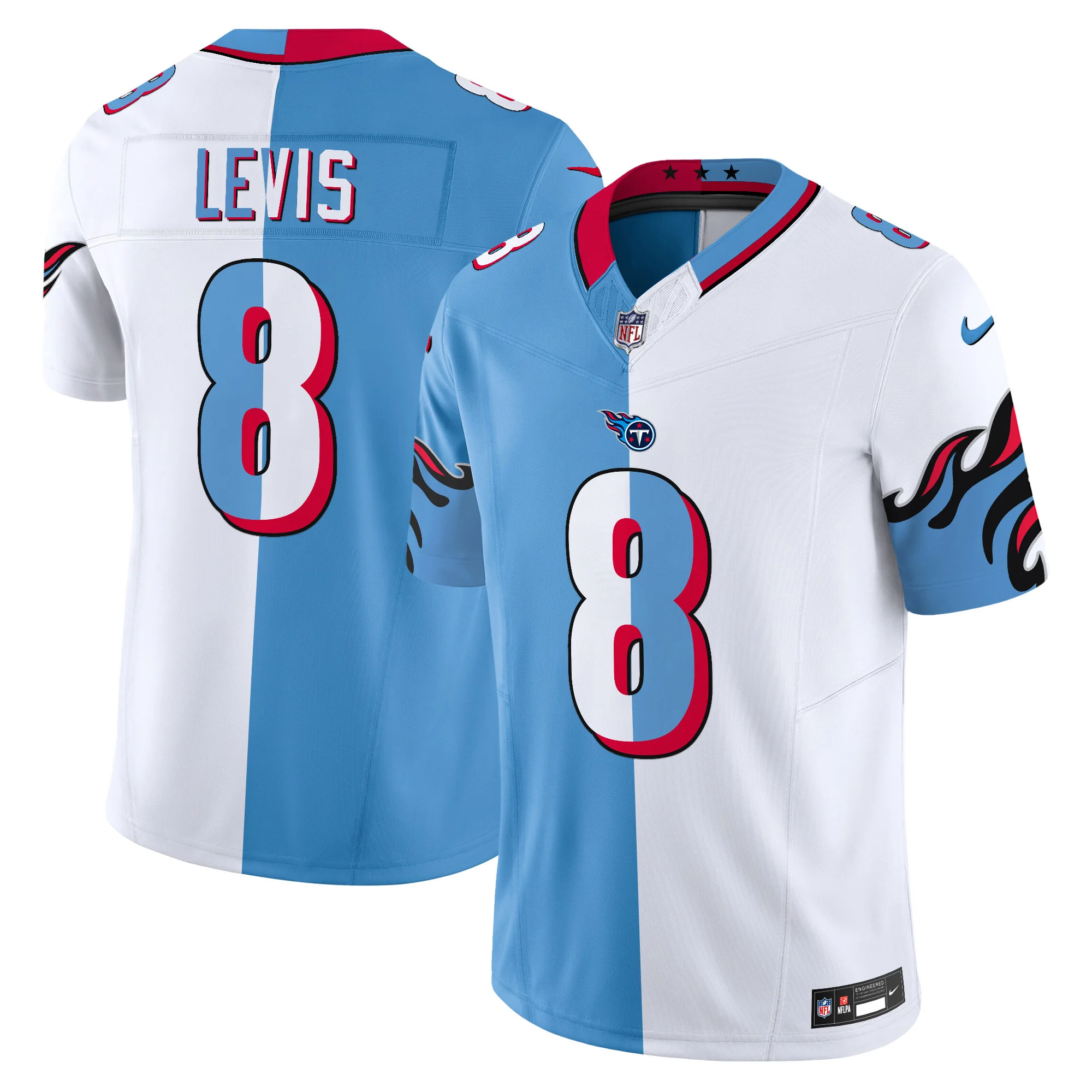 Mens Tennessee Titans Special Vapor Limited Jersey Will Levis Jersey Split