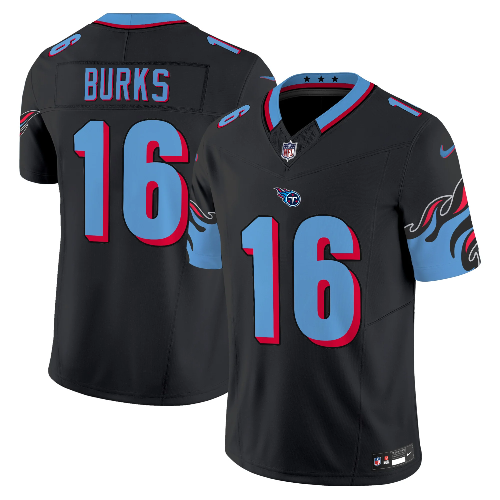 Mens Tennessee Titans Special Vapor Limited Jersey Treylon Burks Jersey Black