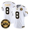 Philadelphia Eagles 2024 Throwback Gold Vapor Limited Jersey – Est. 1933 Patch – All Stitched – White Gold – Kenny Pickett Jersey