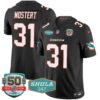 Dolphins Shula 347 Patch Vapor Limited Jersey V2 – All Stitched – Black – Raheem Mostert Jersey