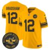Pittsburgh Steelers Throwback 1962 Vapor Limited Jersey – Est. 1933 Patch – All Stitched – Gold – Terry Bradshaw Jersey