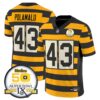 Pittsburgh Steelers Throwback 2024 Vapor Limited Jersey – All Stitched – Bumble Bee – Troy Polamalu Jersey