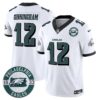 Eagles 2024 Vapor Limited Jersey – Est. 1933 Patch – All Stitched – White – Randall Cunningham Jersey