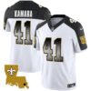 Saints 1987 Legacy Arch Smoke Jersey – All Stitched – Inverted – Alvin Kamara Jersey