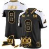 New York Giants 100th Season & State Patch Gold Vapor Limited Jersey – All Stitched – Alternate – Daniel Jones Jersey
