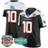 Dolphins Shula 347 Patch Vapor Limited Jersey V2 – All Stitched – Black Alternate – Tyreek Hill Jersey