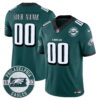 Eagles 2024 Vapor Limited Custom Jersey – Est. 1933 Patch – All Stitched – Midnight Green Jersey