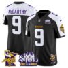 Minnesota Vikings Kings Of The North Patch Vapor Limited Jersey V3 – All Stitched – Black Alternate – J.J. McCarthy Jersey