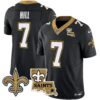 Saints Vapor Limited Jersey – New Orleans Patch – All Stitched – Black – Taysom Hill Jersey