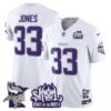 Minnesota Vikings Kings Of The North Patch Vapor Limited Jersey V3 – All Stitched – Winter Warrior – Aaron Jones Jersey