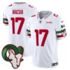 Rams Mexico Vapor Limited Jersey – All Stitched – White – Puka Nacua Jersey