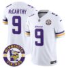 Minnesota Vikings 2024 Vapor Limited Jersey V2 – Est. 1961 Patch – All Stitched – White – J.J. McCarthy Jersey