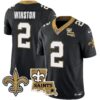 Saints Vapor Limited Jersey – New Orleans Patch – All Stitched – Black – Jameis Winston Jersey