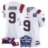 Patriots Bill Belichick 6x Champions Patch Vapor Jersey – All Stitched – White – Matthew Judon Jersey