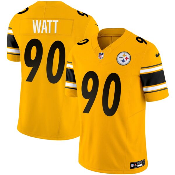 Steelers Vapor Limited Jersey – All Stitched – Gold – T. J. Watt Jersey
