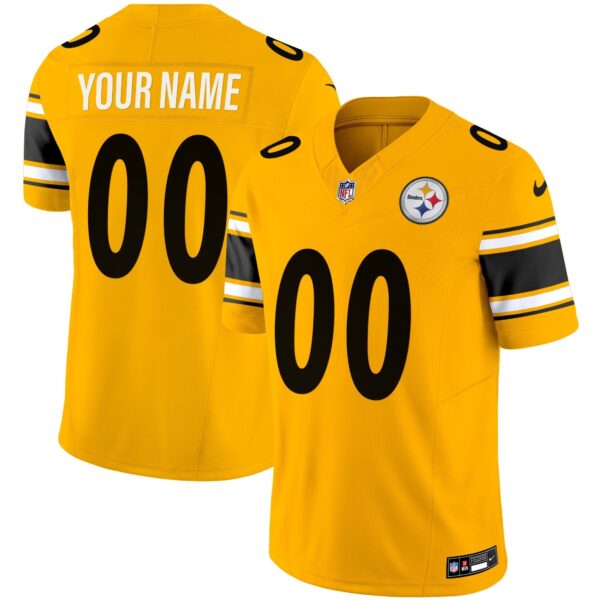 Steelers Vapor Limited Custom Jersey – All Stitched – Gold Jersey