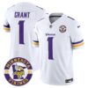 Minnesota Vikings 2024 Vapor Limited Jersey V2 – Est. 1961 Patch – All Stitched – White – Bud Grant Jersey