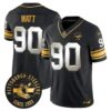 Pittsburgh Steelers Throwback 1933 Patch Gold Vapor Limited Jersey – All Stitched – Black Limited – T. J. Watt Jersey
