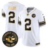 Pittsburgh Steelers Throwback 1933 Patch Gold Vapor Limited Jersey – All Stitched – White Gold – Justin Fields Jersey