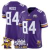 Minnesota Vikings Kings Of The North Patch Vapor Limited Jersey V3 – All Stitched – Purple – Randy Moss Jersey