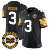 Steelers 2024 Vapor Limited Jersey – Est 1933 Patch – All Stitched – 1975 Throwback – Russell Wilson Jersey
