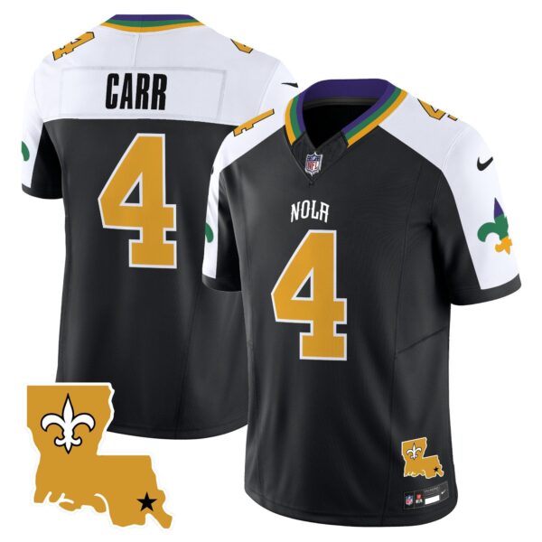 Saints 2024 New Orleans City Vapor Limited Jersey – All Stitched – Alternate – Derek Carr Jersey