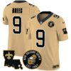 Saints EST. 1967 Patch Vapor Jersey – All Stitched – Gold – Drew Brees Jersey