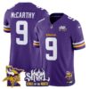 Minnesota Vikings Kings Of The North Patch Vapor Limited Jersey V3 – All Stitched – Purple – J.J. McCarthy Jersey