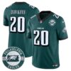 Eagles 2024 Vapor Limited Jersey – Est. 1933 Patch – All Stitched – Midnight Green – Brian Dawkins Jersey