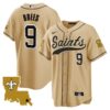 Saints 1987 Legacy Cool Base Jersey – All Stitched – Gold – Drew Brees Jersey
