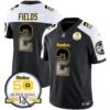 Steelers Arch Smoke 50th Anniversary Of Super Bowl IX Patch Vapor Limited Jersey – All Stitched – Alternate – Justin Fields Jersey